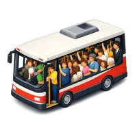 Crowded Bus 3D icon