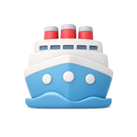 Cruise Ship 3D icon