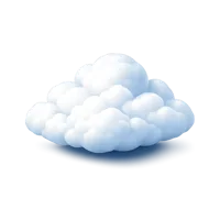 Cumulus Cloud 3D icon