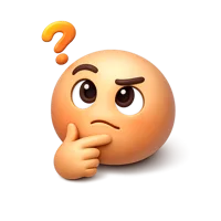 Curious Face 3D icon