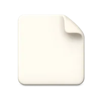 Curled Page 3D icon