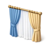 Curtains 3D icon