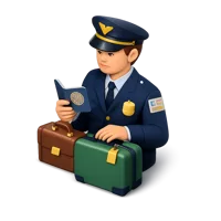 Customs Officer 3D icon