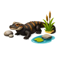 Cuvier's Dwarf Caiman 3D icon