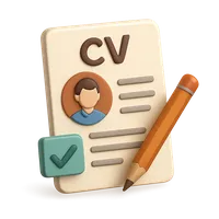 CV (Curriculum Vitae) 3D icon