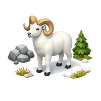 Dall Sheep 3D icon