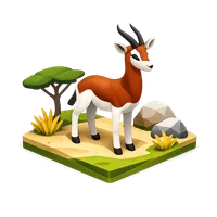 Dama Gazelle 3D icon