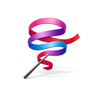 Dance Ribbon 3D icon