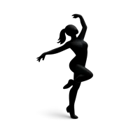 Dance Silhouette 3D icon