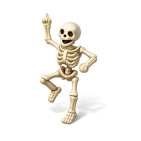 Dancing Skeleton 3D icon