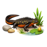 Danube Crested Newt 3D icon