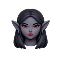Dark Elf Woman 3D icon