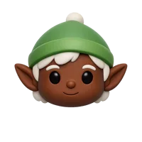 Dark Skin Elf 3D icon