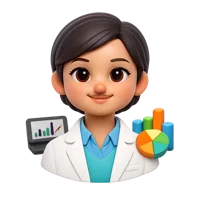 Data Scientist Avatar 3D icon