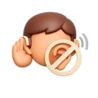 Deaf Person 3D icon