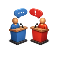 Debate 3D icon