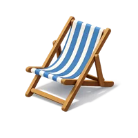 Deck Chair 3D icon