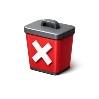 Delete 3D icon