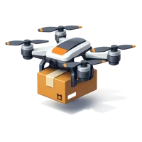 Delivery Drone 3D icon