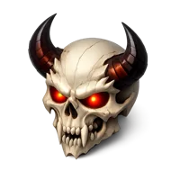 Demonic Skull 3D icon