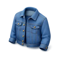 Blue Denim Jacket 3D icon