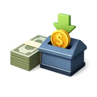 Deposit 3D icon