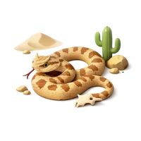Desert Horned Viper 3D icon