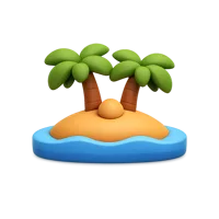 Desert Island 3D icon