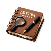 Detective Notebook 3D icon