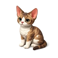 Devon Rex 3D icon
