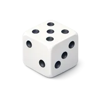 Blue Dice 3D icon
