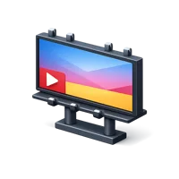 Digital Billboard 3D icon