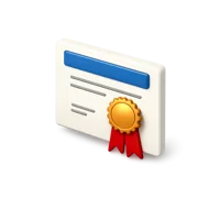 Digital Certificate 3D icon