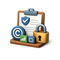 Digital Rights 3D icon