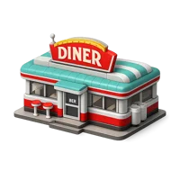 Diner 3D icon