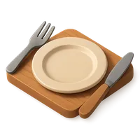 Dining Plate 3D icon