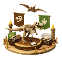 Dinosaur Museum Hall 3D icon