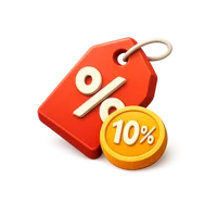 Discount 3D icon