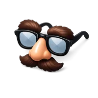 Disguise Glasses 3D icon