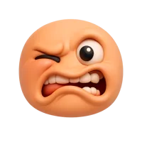 Distorted Face 3D icon