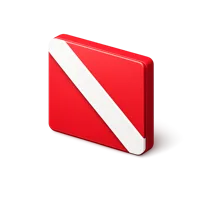 Diver Down Flag 3D icon