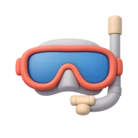 Diving Mask 3D icon
