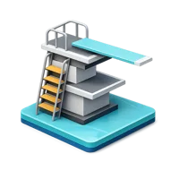 Diving Platform 3D icon