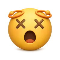 Dizzy Face 3D icon