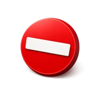 Do Not Enter Sign 3D icon