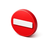 Do Not Enter 3D icon
