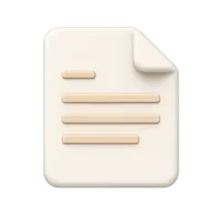 Document 3D icon