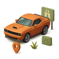 Dodge Challenger 3D icon