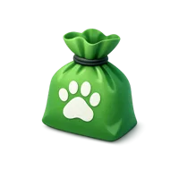 Dog Poop Bag 3D icon