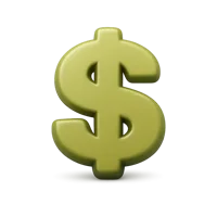 Dollar Sign 3D icon